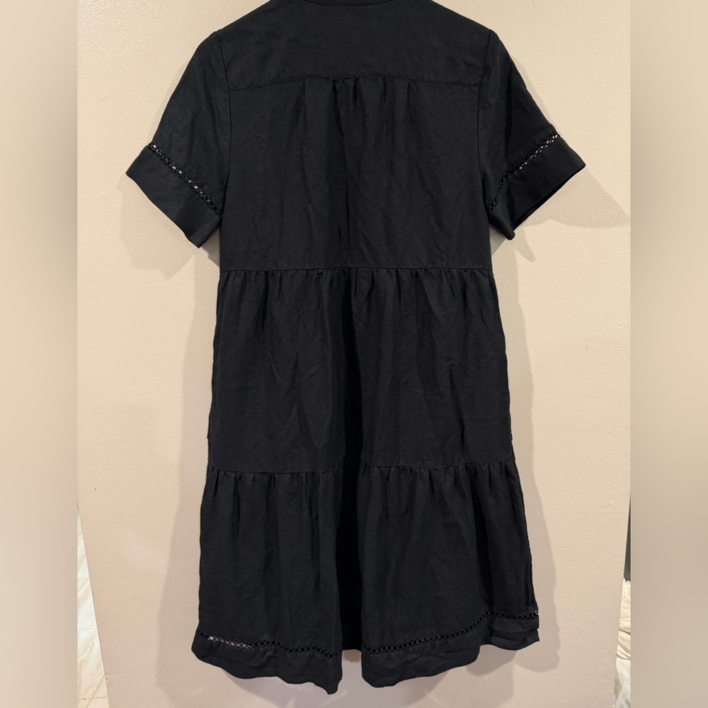 Chico's Black Button-Down Dress Size Medium Great Condition - Picture 2 of 15